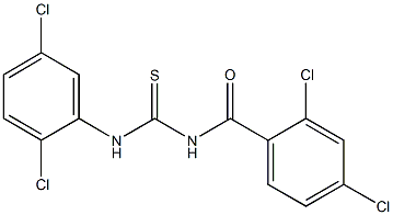 N-(2,4-dichlorobenzoyl)-N'-(2,5-dichlorophenyl)thiourea Struktur