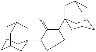 2,5-di(1-adamantyl)cyclopentanone Struktur