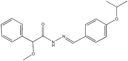 N'-(4-isopropoxybenzylidene)-2-methoxy-2-phenylacetohydrazide Struktur