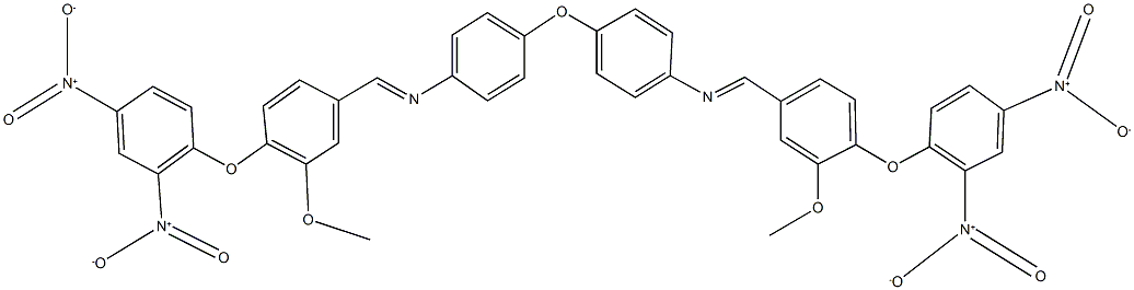 N-[4-(2,4-dinitrophenoxy)-3-methoxybenzylidene]-4-(4-{[4-(2,4-dinitrophenoxy)-3-methoxybenzylidene]amino}phenoxy)aniline Struktur