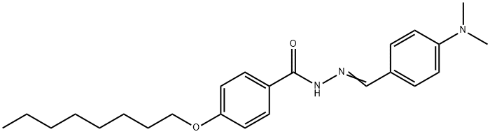 N'-[4-(dimethylamino)benzylidene]-4-(octyloxy)benzohydrazide Struktur