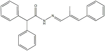 N'-(2-methyl-3-phenyl-2-propenylidene)-2,2-diphenylacetohydrazide Struktur