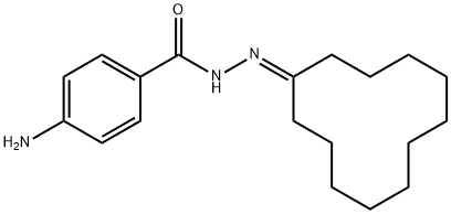 4-amino-N'-cyclododecylidenebenzohydrazide Struktur