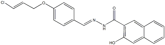 N'-{4-[(3-chloro-2-propenyl)oxy]benzylidene}-3-hydroxy-2-naphthohydrazide Struktur