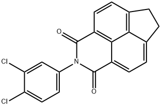 2-(3,4-dichlorophenyl)-6,7-dihydro-1H-indeno[6,7,1-def]isoquinoline-1,3(2H)-dione Struktur