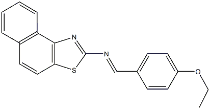 N-(4-ethoxybenzylidene)-N-naphtho[1,2-d][1,3]thiazol-2-ylamine Struktur