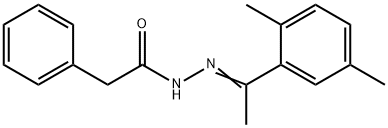 N'-[1-(2,5-dimethylphenyl)ethylidene]-2-phenylacetohydrazide Struktur