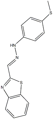 1,3-benzothiazole-2-carbaldehyde [4-(methylsulfanyl)phenyl]hydrazone Struktur