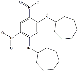 N~1~,N~3~-dicycloheptyl-4,6-dinitro-1,3-benzenediamine Struktur