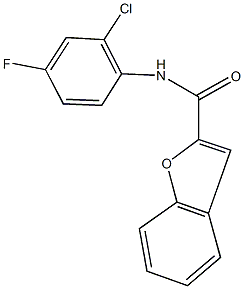 N-(2-chloro-4-fluorophenyl)-1-benzofuran-2-carboxamide Struktur