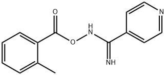 N'-[(2-methylbenzoyl)oxy]-4-pyridinecarboximidamide Struktur