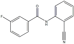 N-(2-cyanophenyl)-3-fluorobenzamide Struktur