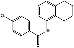 4-chloro-N-(5,6,7,8-tetrahydro-1-naphthalenyl)benzamide Struktur