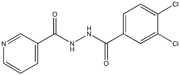 3,4-dichloro-N'-(3-pyridinylcarbonyl)benzohydrazide Struktur