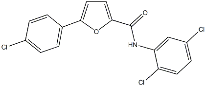 5-(4-chlorophenyl)-N-(2,5-dichlorophenyl)-2-furamide Struktur