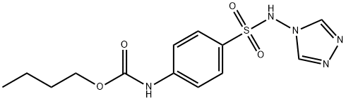 butyl 4-[(4H-1,2,4-triazol-4-ylamino)sulfonyl]phenylcarbamate Struktur