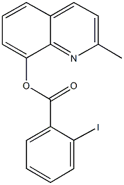 2-methyl-8-quinolinyl 2-iodobenzoate Struktur