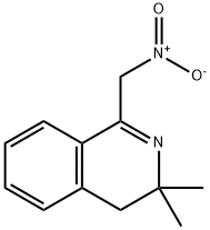 1-{nitromethyl}-3,3-dimethyl-3,4-dihydroisoquinoline Struktur