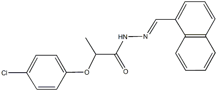 2-(4-chlorophenoxy)-N'-(1-naphthylmethylene)propanohydrazide Struktur