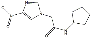 N-cyclopentyl-2-{4-nitro-1H-imidazol-1-yl}acetamide Struktur