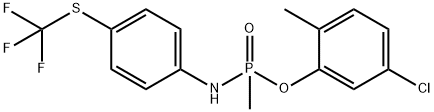 5-chloro-2-methylphenyl P-methyl-N-{4-[(trifluoromethyl)sulfanyl]phenyl}phosphonamidoate Struktur