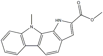 methyl 10-methyl-1,10-dihydropyrrolo[2,3-a]carbazole-2-carboxylate Struktur