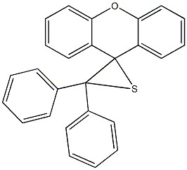 3,3-diphenylspiro[thiirane-2,9'-(9'H)-xanthene] Struktur