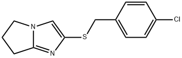 4-chlorobenzyl 6,7-dihydro-5H-pyrrolo[1,2-a]imidazol-2-yl sulfide Struktur