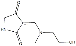 3-{[(2-hydroxyethyl)(methyl)amino]methylene}-2,4-pyrrolidinedione Struktur