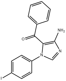 [4-amino-1-(4-iodophenyl)-1H-imidazol-5-yl](phenyl)methanone Struktur