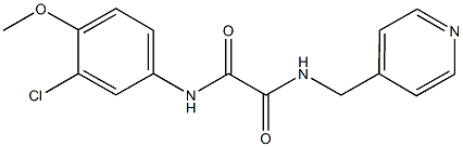 N~1~-(3-chloro-4-methoxyphenyl)-N~2~-(4-pyridinylmethyl)ethanediamide Struktur