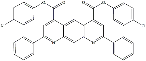 bis(4-chlorophenyl) 2,8-diphenylpyrido[3,2-g]quinoline-4,6-dicarboxylate Struktur