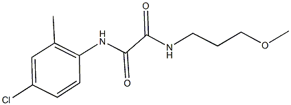 N~1~-(4-chloro-2-methylphenyl)-N~2~-(3-methoxypropyl)ethanediamide Struktur