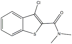 3-chloro-N,N-dimethyl-1-benzothiophene-2-carboxamide Struktur