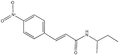 N-(sec-butyl)-3-{4-nitrophenyl}acrylamide Struktur