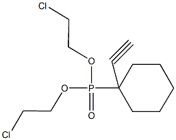 bis(2-chloroethyl) 1-ethynylcyclohexylphosphonate Struktur