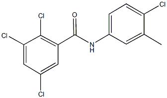 2,3,5-trichloro-N-(4-chloro-3-methylphenyl)benzamide Struktur