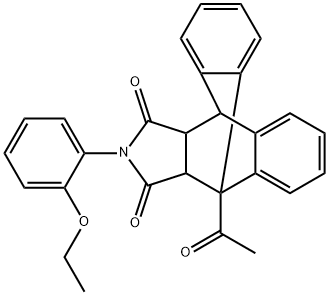 1-acetyl-17-(2-ethoxyphenyl)-17-azapentacyclo[6.6.5.0~2,7~.0~9,14~.0~15,19~]nonadeca-2,4,6,9,11,13-hexaene-16,18-dione Struktur