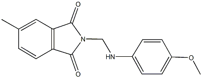 2-[(4-methoxyanilino)methyl]-5-methyl-1H-isoindole-1,3(2H)-dione Struktur