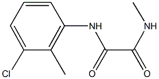 N~1~-(3-chloro-2-methylphenyl)-N~2~-methylethanediamide Struktur