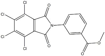 methyl 3-(4,5,6,7-tetrachloro-1,3-dioxo-1,3-dihydro-2H-isoindol-2-yl)benzoate Struktur