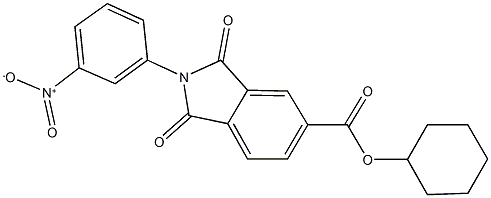 cyclohexyl 2-{3-nitrophenyl}-1,3-dioxo-5-isoindolinecarboxylate Struktur