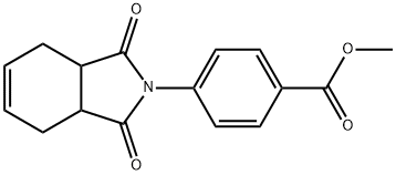 methyl 4-(1,3-dioxo-1,3,3a,4,7,7a-hexahydro-2H-isoindol-2-yl)benzoate Struktur