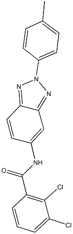 2,3-dichloro-N-[2-(4-methylphenyl)-2H-1,2,3-benzotriazol-5-yl]benzamide Struktur