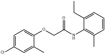 2-(4-chloro-2-methylphenoxy)-N-(2-ethyl-6-methylphenyl)acetamide Struktur