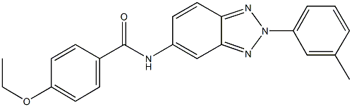 4-ethoxy-N-[2-(3-methylphenyl)-2H-1,2,3-benzotriazol-5-yl]benzamide Struktur