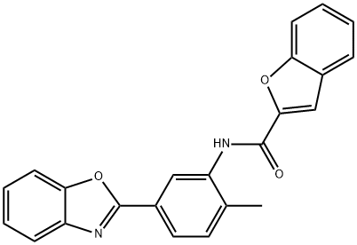 N-[5-(1,3-benzoxazol-2-yl)-2-methylphenyl]-1-benzofuran-2-carboxamide Struktur