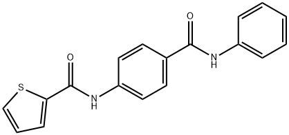 N-[4-(anilinocarbonyl)phenyl]-2-thiophenecarboxamide Struktur