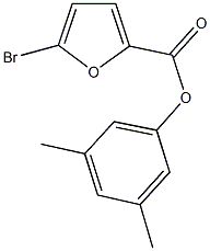 3,5-dimethylphenyl 5-bromo-2-furoate Struktur