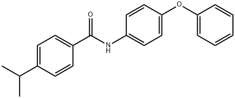 4-isopropyl-N-(4-phenoxyphenyl)benzamide Struktur